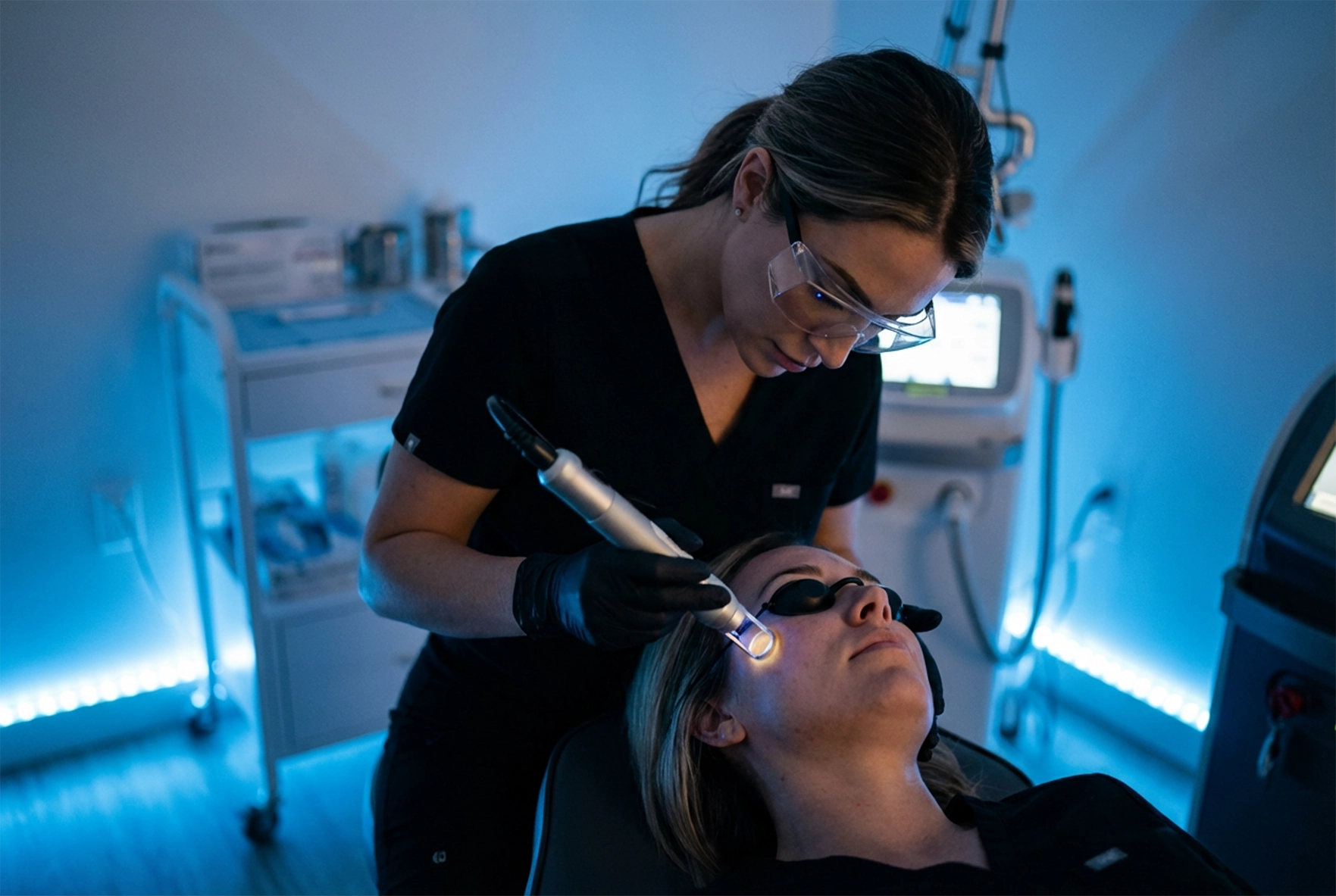 Laser skin treatment